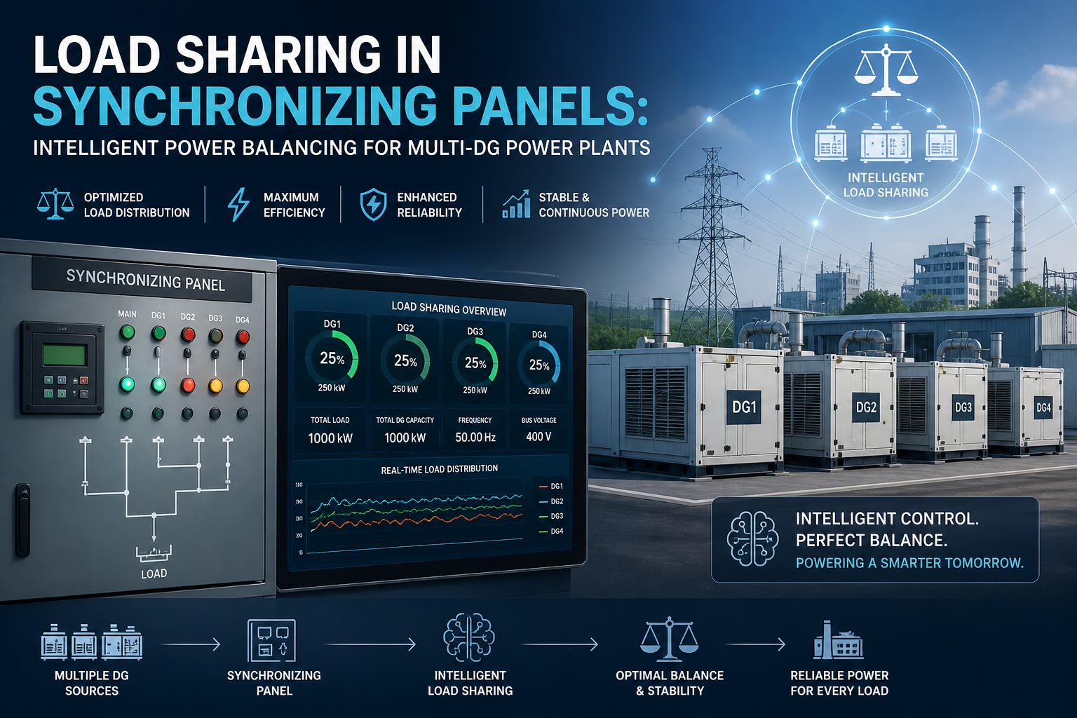 Load Sharing in Synchronizing Panels