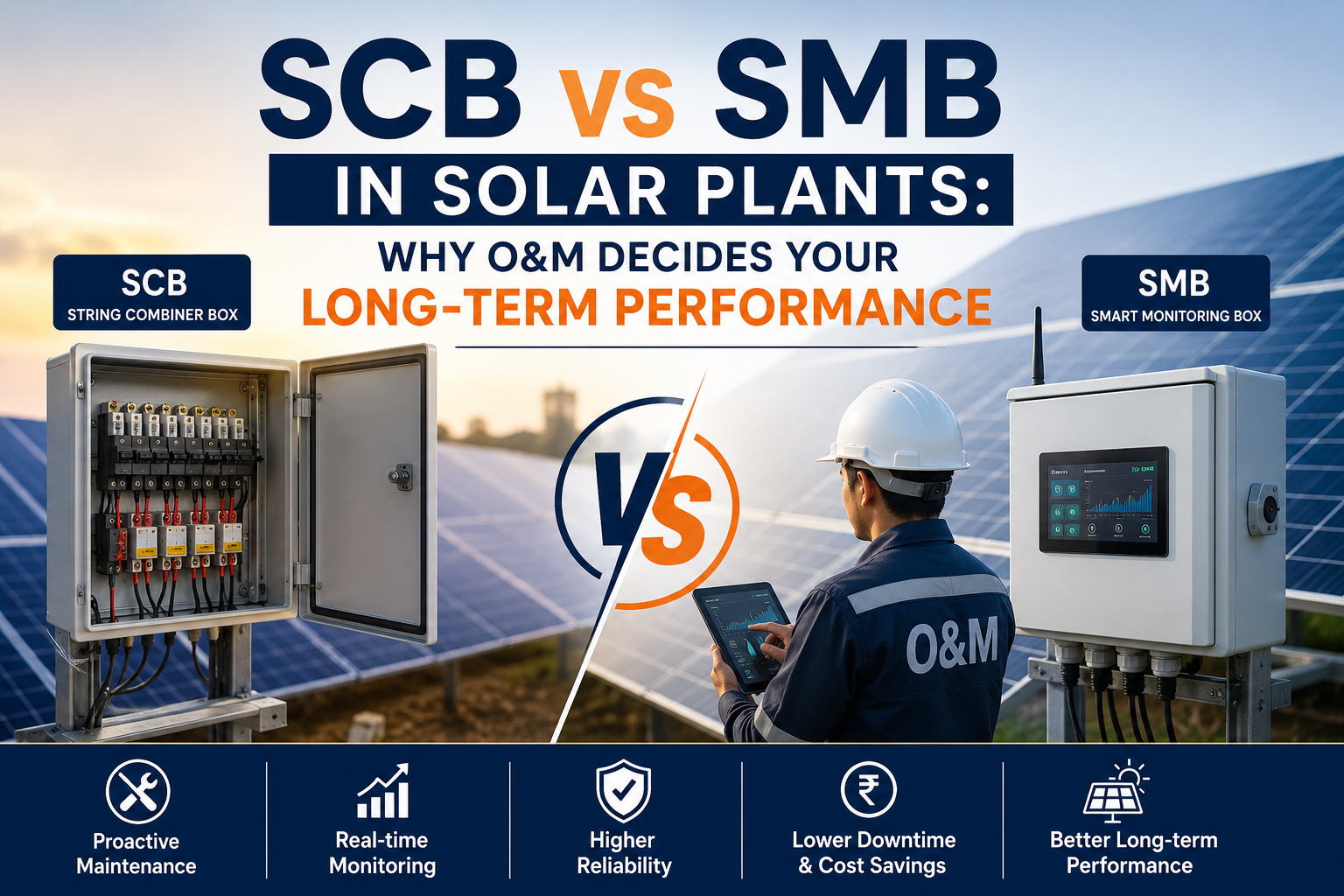 SCB vs SMB in Solar Plants: